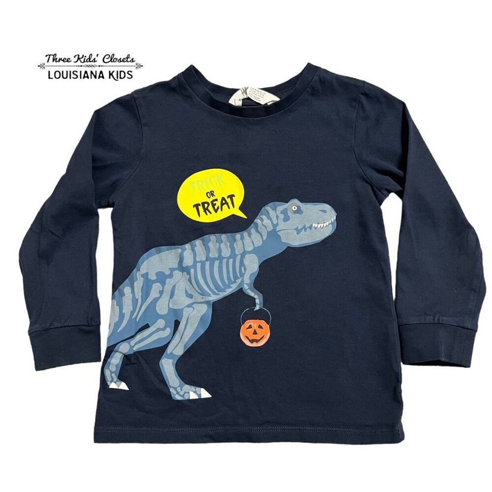 H&M 2-4Y Halloween Dinosaur Trick-or-Treat Shirt